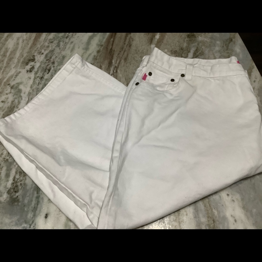 White denim pants. NWT